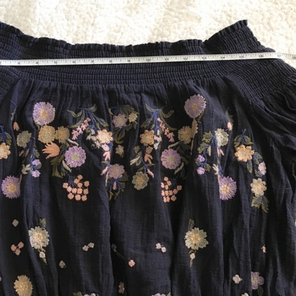 Free People Saachi Smock Off The Shoulder Top (M) - Picture 4 of 8